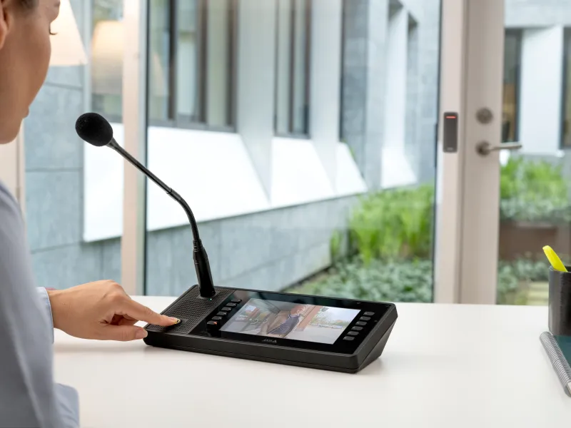 AXIS C6110 Network Paging Console | Axis Communications